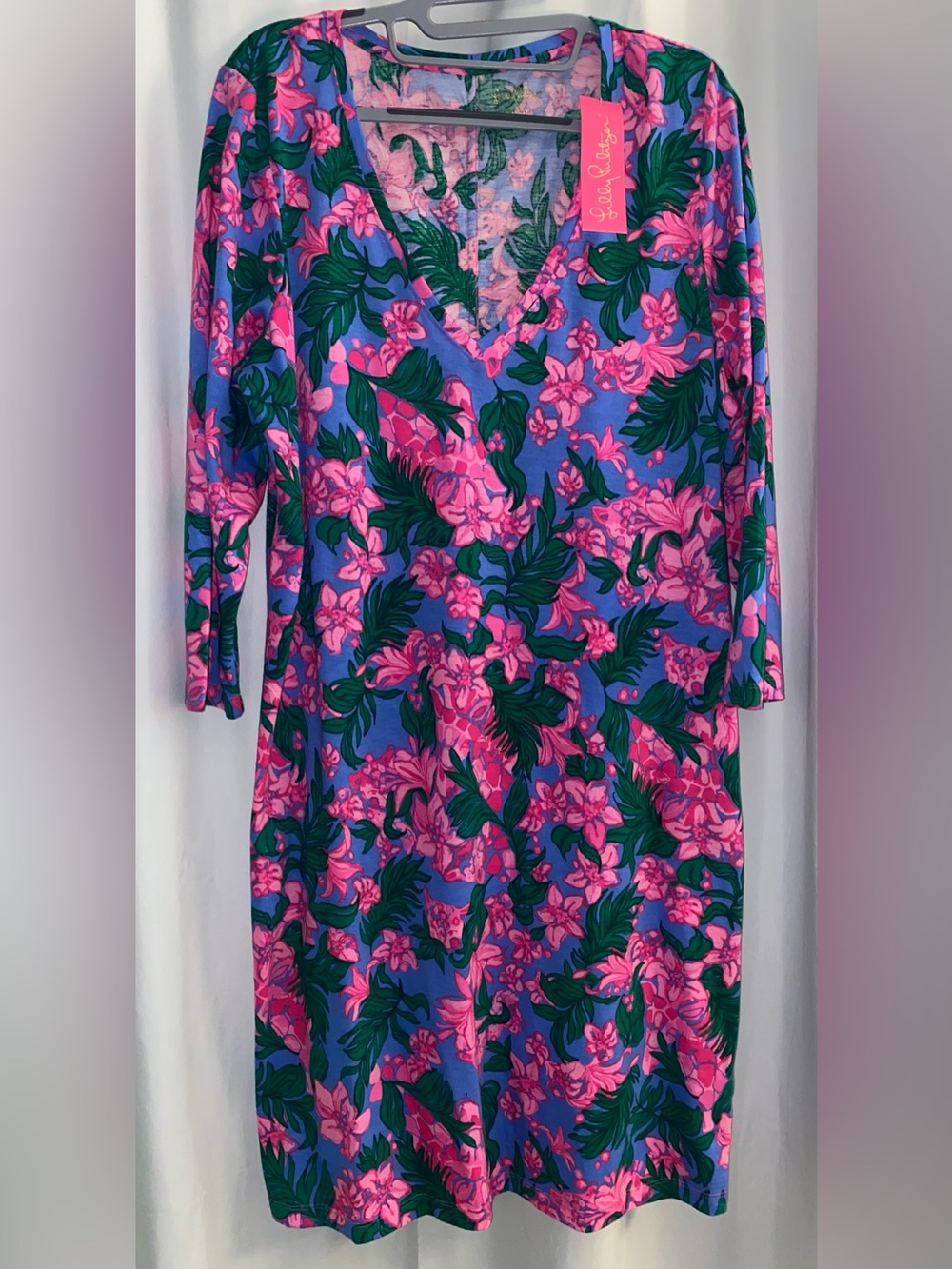 Lilly Pulitzer - Tessa 3/4 Sleeve V-Neck Dress Size XL